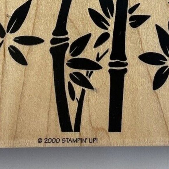 2000 STAMPIN UP Big bamboo Stamp - Picture 2 of 3